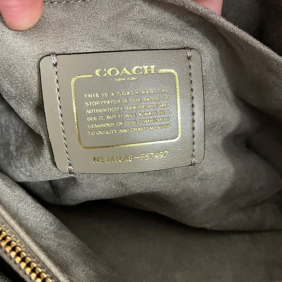 NWT real leather Coach purse - Picture 5 of 5